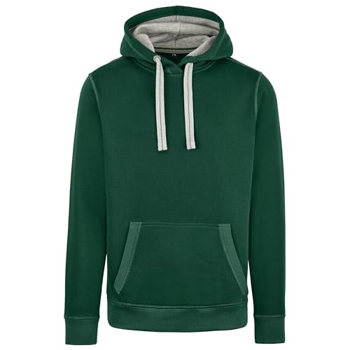 HRM Unisex Sweat Kapuzenpullover, Bottle-Green, XL von HRM