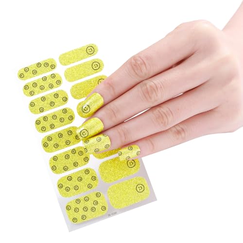 16 Streifen Nagellackstreifen Nagelaufkleber Lampe Erforderlich Nagellack Wraps Art Aufkleber Für Frauen Mädchen von HRODA