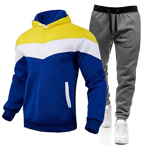 Trainingsanzug Herren Jogginganzug 3XL 4XL Jogging Laufen Freizeitanzug Sport Fitnessanzug Trainingsanzüge Fussball Fitness Sportbekleidung Hausanzug Gym Bodybuilding Streetwear Jogginganzüge von HRTLSS