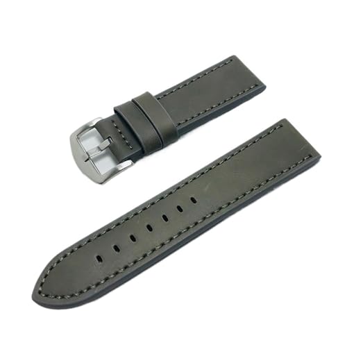 18 mm 20 22 24 Mode-Leder-Uhrenarmbänder Riemen Damen Herren Uhrenarmband Ersatzgurtband Stahlschnalle Zubehör(A4,22mm) von HRTUFN