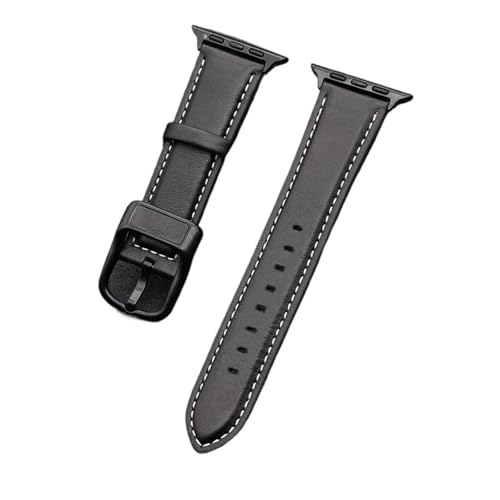 HRTUFN PU-Lederarmband 44 mm 45 41 40 42 46 Correa-Armband Serie 4 5 6 7 8 9 10 Ultra/2 49(Dark brown,42 44 45 49mm(S10 46) von HRTUFN