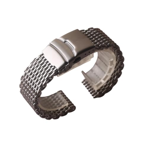 HRTUFN Spezielles Ende Lose Mesh 18mm 20mm 22mm 24mm Uhrenzubehör Sicherheitsschnalle Einsatz(20mm) von HRTUFN