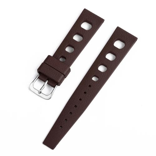 HRTUFN Tropical Uhrenarmband 20mm22mm Tauchen Wasserdicht Atmungsaktiv Fluorkautschuk Armband Schnellverschluss for S-eiko O-mega Uhr(Brown,22mm) von HRTUFN