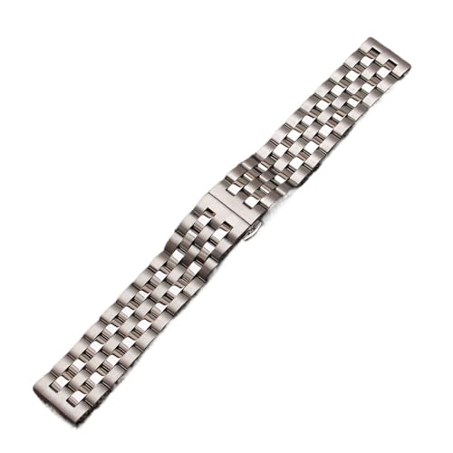 HRTUFN Uhrenarmband, matt und poliert, Edelstahlarmbänder, 16 mm, 18, 19, 20, 21, 22, 24(19mm) von HRTUFN