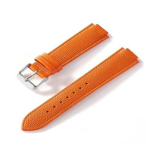 Konvexe Uhr aus echtem Leder for Herren und Damen wird durch blauen Ballon ersetzt, 16–8 mm, 18–11, 20–12, 22–14(Orange silver,22x14) von HRTUFN