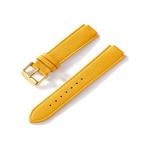 Konvexe Uhr aus echtem Leder for Herren und Damen wird durch blauen Ballon ersetzt, 16–8 mm, 18–11, 20–12, 22–14(Yellow gold buckle,16x9) von HRTUFN