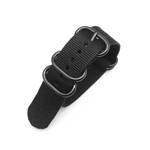 Strapazierfähiges Uhrenarmband mit Streifen, Ersatzarmband aus Nylon for Herren und Damen, 18 mm, 20, 22, 24(B1,24mm) von HRTUFN