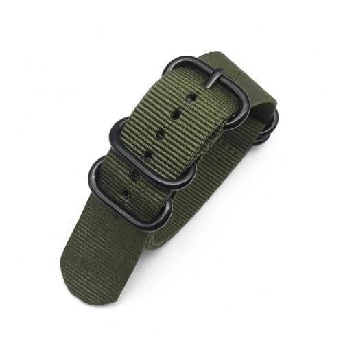 Strapazierfähiges Uhrenarmband mit Streifen, Ersatzarmband aus Nylon for Herren und Damen, 18 mm, 20, 22, 24(B2,18mm) von HRTUFN