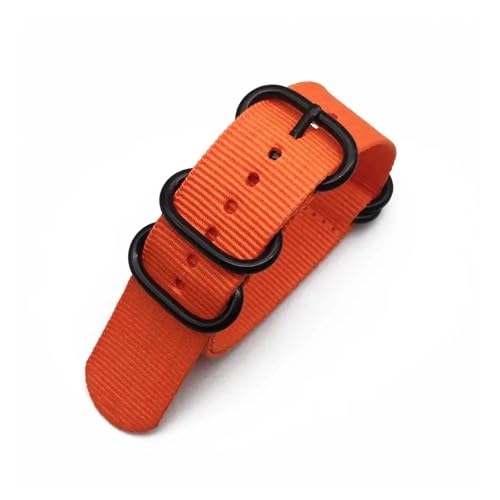 Strapazierfähiges Uhrenarmband mit Streifen, Ersatzarmband aus Nylon for Herren und Damen, 18 mm, 20, 22, 24(B3,20mm) von HRTUFN