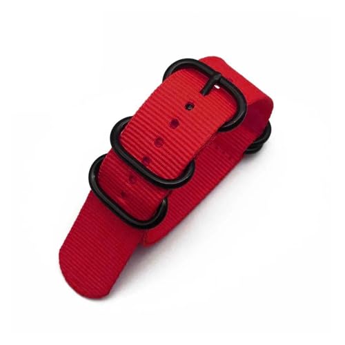 Strapazierfähiges Uhrenarmband mit Streifen, Ersatzarmband aus Nylon for Herren und Damen, 18 mm, 20, 22, 24(B7,20mm) von HRTUFN