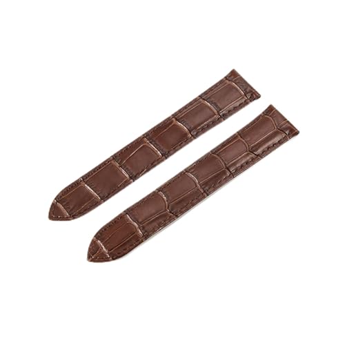 Tank Solo London Key Braun Schwarz Uhrenarmband Herren Echtleder Damen 17 18 20 22 23 25mm Komfortables(Brown-No Buckle,16mm) von HRTUFN