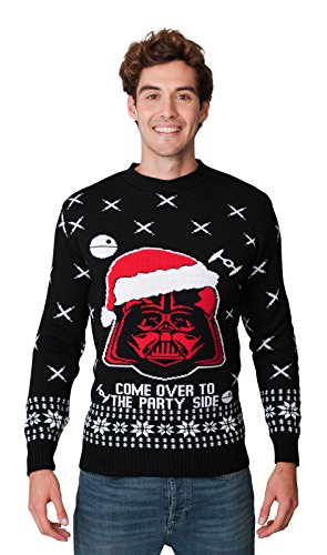 HSA - Unisex Weihnachtspullover für Damen und Herren mit Fußball-Motiv Gr. XX-Large, DARTH VADER von HSA