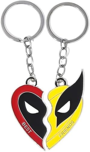 HSAJS 2 Stück Herzform Ohrringe Tropfen Maskenmotiv Freundschaftsschmuck Emaille Anhänger Damen Accessoires Schmuckset Partnerlook von HSAJS