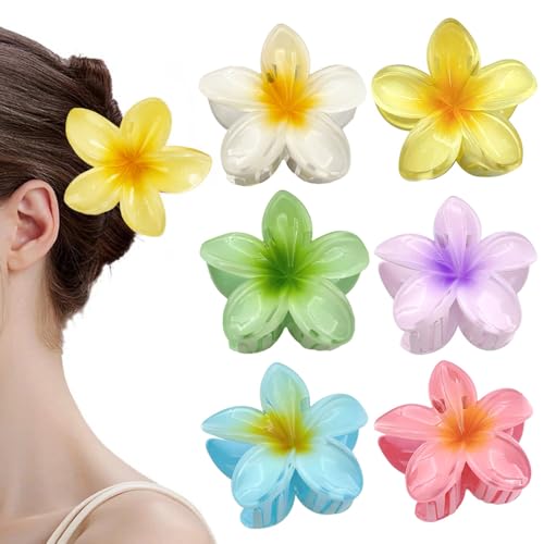 HSAJS 6 Stück Blumen Haarspangen Hawaii Rutschfeste Haar Jaw Clips Niedliche Gelée Farbe Haarklammern Starker Halt Styling-Accessoires Blumen Klammer für Frauen Mädchen Geschenke HSAJS 6 Stück Blumen Haarspangen Hawaii Rutschfeste Haar Jaw Clips Niedliche Gelée Farbe Haarklammern Starker Halt Styling-Accessoires Blumen Klammer für Frauen Mädchen Geschenke von HSAJS