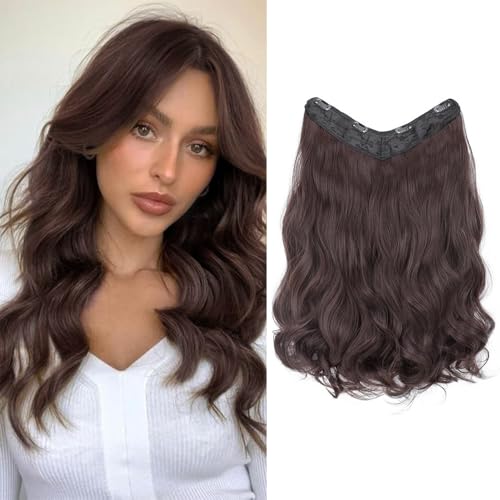 HSAJS Clip in Extensions Echthaar Haarverlängerung Lockige Perücke Nahtlos Haarextension Synthetik Hair Unsichtbarem Haarteile für Damen Mädchen 45cm HSAJS Clip in Extensions Echthaar Haarverlängerung Lockige Perücke Nahtlos Haarextension Synthetik Hair Unsichtbarem Haarteile für Damen Mädchen 45cm von HSAJS