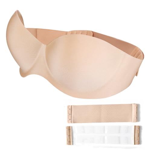HSAJS Damen Trägerloser BH Push Up Ohne Bügel BH Transparenten Trägern BHS Non-Slip Bralette BH Soft Invisible Rücken Bra von HSAJS