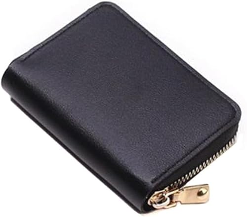 HSAJS Kompakte Reißverschluss Geldbörse Kartenetui Münzbeutel Portemonnaie Brieftasche Damen Kleingeldbörse Minimalistisch Elegant von HSAJS