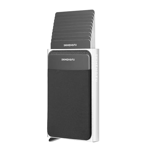 HSAJS Kreditkartenetui Geldbörse RFID Slim Wallet mit 1 Münzfach Minimalist Lockcard Pop up Cardholder Wallet for Women Herren Kartenetui 1-12 Karten Aluminium Portemonnaie HSAJS Kreditkartenetui Geldbörse RFID Slim Wallet mit 1 Münzfach Minimalist Lockcard Pop up Cardholder Wallet for Women Herren Kartenetui 1-12 Karten Aluminium Portemonnaie von HSAJS
