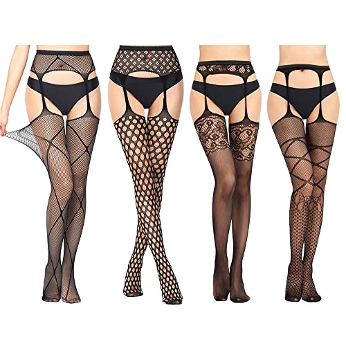 HSAJS Strumpfhosen Damen Netzstrümpfe Strapsstrümpfe Overknee Strümpfe Halterlose Netzstrumpfhose Fishnet Stockings Thigh Highs Strapshalter Strumpfhalter Kniestrümpfe Nylonstrümpfe Strapse HSAJS Strumpfhosen Damen Netzstrümpfe Strapsstrümpfe Overknee Strümpfe Halterlose Netzstrumpfhose Fishnet Stockings Thigh Highs Strapshalter Strumpfhalter Kniestrümpfe Nylonstrümpfe Strapse von HSAJS