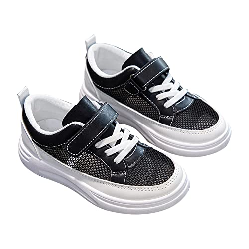 HSD Frühling und Sommer atmungsaktive rutschfeste Kinder-Freizeitsportschuhe aus Mesh Sneaker Jungen 34 (Black, 33 Big Kids) von HSD