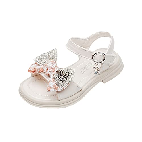 HSD Mädchen Strass Schleife Design Soft Toe Prinzessin Kleid Flache Mode Schuhe (Kleinkind/kleines Kind/große Kinder) Strandschuhe Kinder von HSD