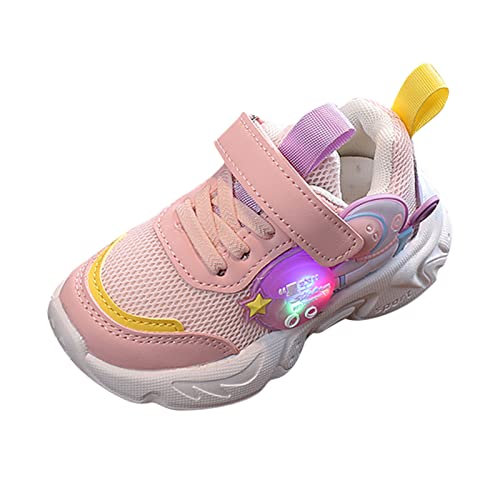 Kinder Sportschuhe Leichte Schuhe Kleine weiße Schuhe Leichte Brettschuhe rutschfeste Kleinkindschuhe mit weichem Boden für Kinder H & M Online Shop (Pink, 24 Toddler) von HSD