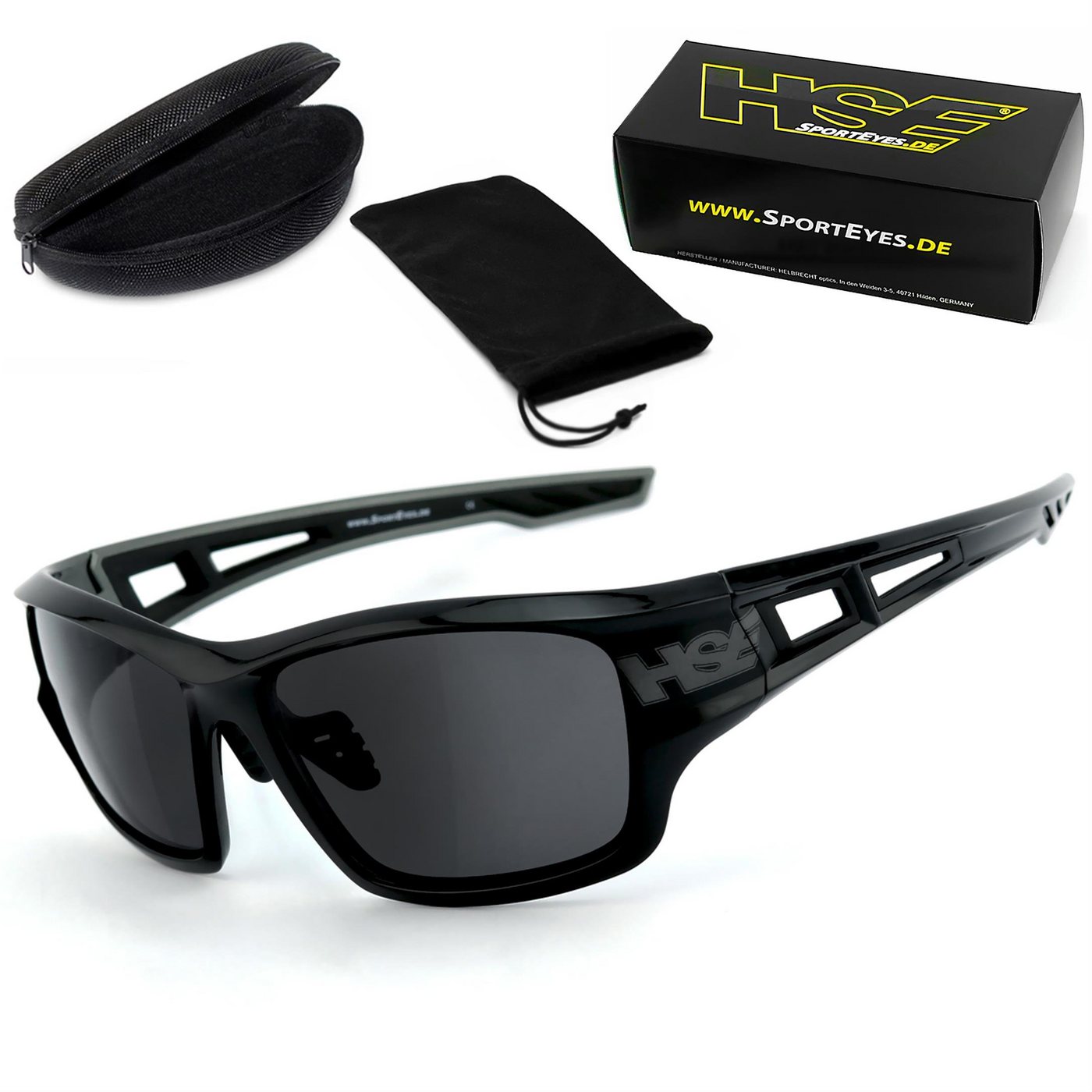 HSE - SportEyes Sportbrille 2095bs, Steinschlagbeständig durch Kunststoff-Sicherheitsglas von HSE - SportEyes