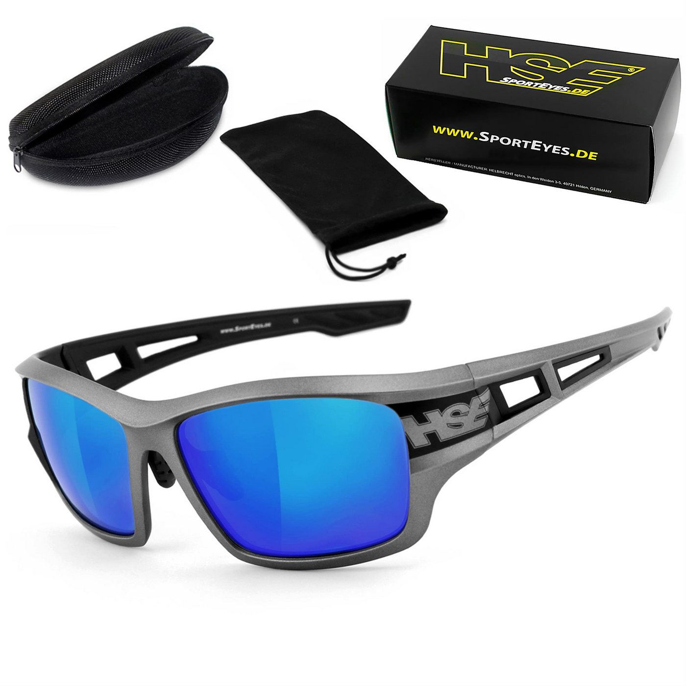 HSE - SportEyes Sportbrille 2095gm, Steinschlagbeständig durch Kunststoff-Sicherheitsglas HSE - SportEyes Sportbrille 2095gm, Steinschlagbeständig durch Kunststoff-Sicherheitsglas von HSE - SportEyes