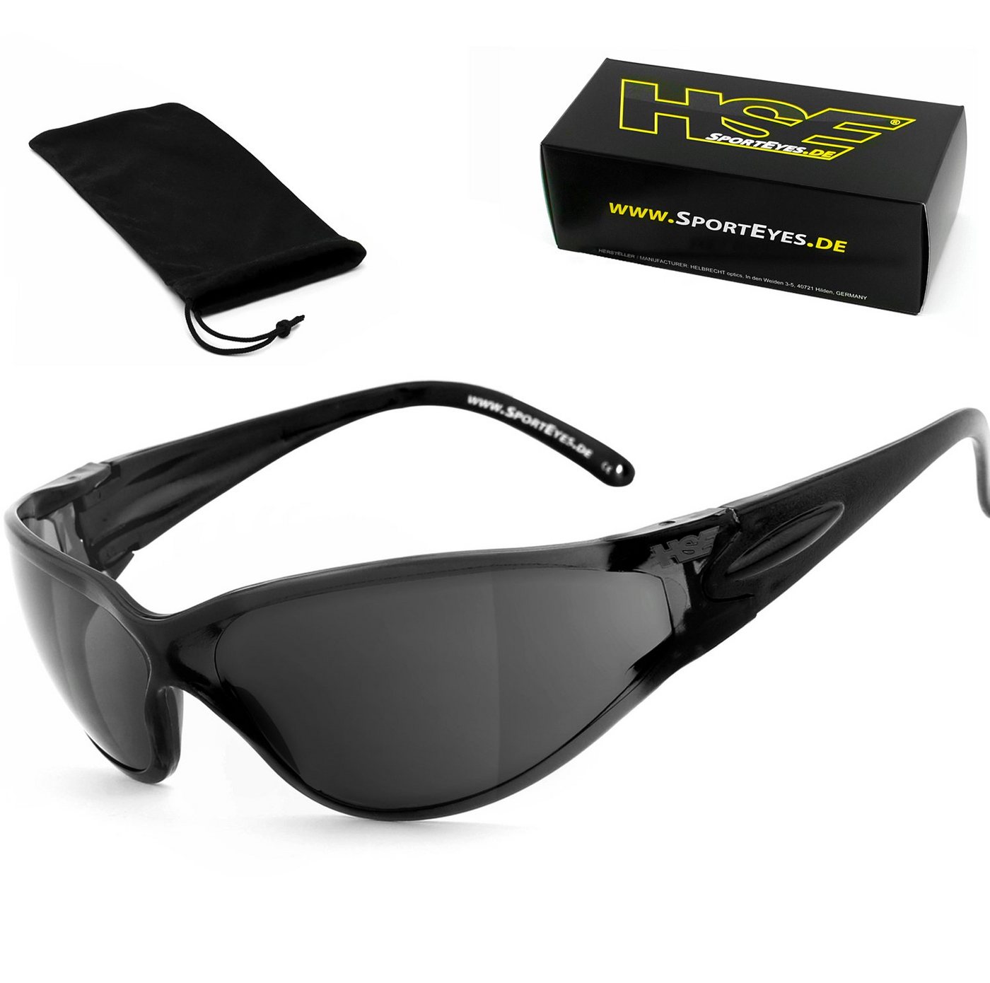 HSE - SportEyes Sportbrille BIG DEUCE, Steinschlagbeständig durch Kunststoff-Sicherheitsglas HSE - SportEyes Sportbrille BIG DEUCE, Steinschlagbeständig durch Kunststoff-Sicherheitsglas von HSE - SportEyes