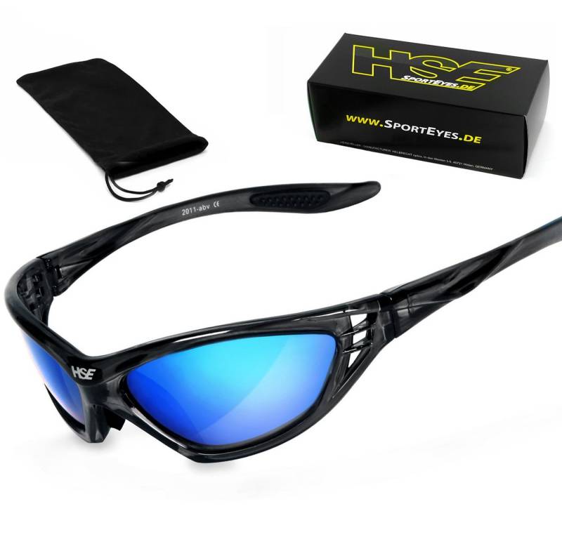 HSE - SportEyes Sportbrille SPEED MASTER 2, Steinschlagbeständig durch Kunststoff-Sicherheitsglas von HSE - SportEyes