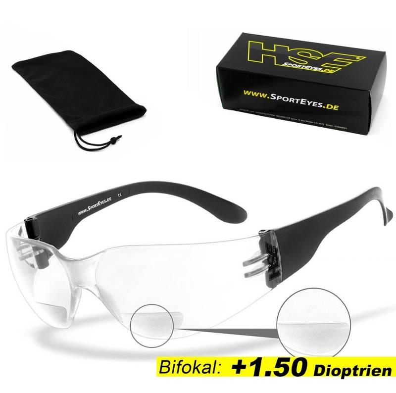 HSE - SportEyes Sportbrille SPRINTER 2.3, Leseteil (1 bis +3 Dioptrien) von HSE - SportEyes