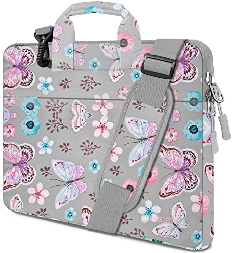 Laptoptasche Hülle Griff Aktentasche Schutzhülle für MacBook Pro 14 Zoll 2021 M1 Pro/M1 Max A2442 und Allen Modellen von 13.3 Zoll MacBook Air/Pro, XPS 13, Surface Laptop 3/2/1 13.5",B01F01 von HSEOK