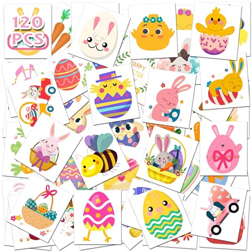 Oster-Tattoos für Kinder, Osterkorbfüller, temporäre Tattoos für Kinder, Eierfüller, Aufkleber für Jungen und Mädchen, Kinder-Ostergeschenke, Goodie-Tütenfüller für Teenager – Osterspiele, Basteln, Oster-Tattoos für Kinder, Osterkorbfüller, temporäre Tattoos für Kinder, Eierfüller, Aufkleber für Jungen und Mädchen, Kinder-Ostergeschenke, Goodie-Tütenfüller für Teenager – Osterspiele, Basteln, von HSHFAMIIY
