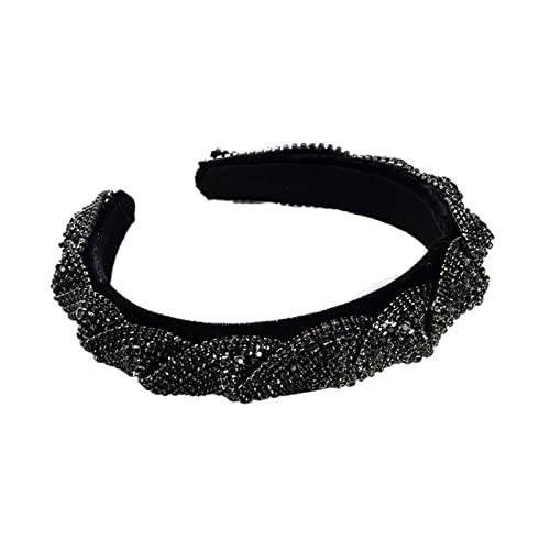 TRUSTTWO Neues barockes Stirnband farbig ZA Trend Super Wasserbohrer Haarband Strass Stirnband passend for Frauen Mädchen Haarschmuck The New(3) von HSHSWA