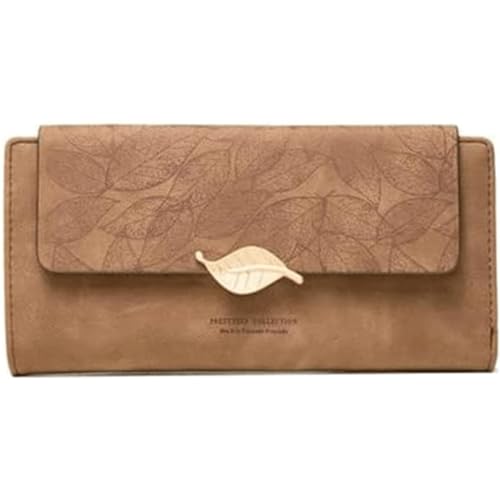 HSHTTKL Portemonnaie Großes Fassungsvermögen, Lange Geldbörse, Clutch, klassisch, langlebig, Kartenhalter, Münze, Elegante Damen-Retro-Geldbörsen für Mädchen und Damen Kompakt von HSHTTKL