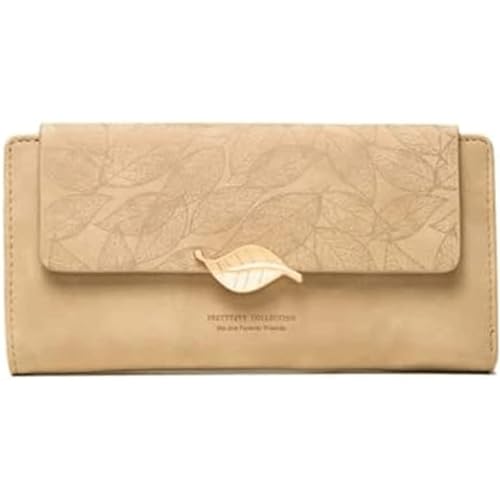 HSHTTKL Portemonnaie Großes Fassungsvermögen, Lange Geldbörse, Clutch, klassisch, langlebig, Kartenhalter, Münze, Elegante Damen-Retro-Geldbörsen für Mädchen und Damen Kompakt von HSHTTKL