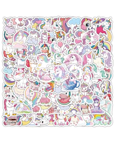 HSIXHAF Einhorn Sticker Set, 100 Stück Wasserdicht Vinyl Stickers, Anime Sticker Set, Cartoon Aufkleber für Auto Laptop Skateboard Fahrrad Moped Motorrad, Geeignet für Erwachsene Kinder HSIXHAF Einhorn Sticker Set, 100 Stück Wasserdicht Vinyl Stickers, Anime Sticker Set, Cartoon Aufkleber für Auto Laptop Skateboard Fahrrad Moped Motorrad, Geeignet für Erwachsene Kinder von HSIXHAF