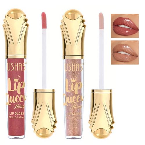2Pack Flüssig Lippenstift für Frauen Lip Plumping Lipgloss für trockene Lippen, Matte Lip Gloss Long Lasting Moisturizing Liquid Lipstick 2Pack Flüssig Lippenstift für Frauen Lip Plumping Lipgloss für trockene Lippen, Matte Lip Gloss Long Lasting Moisturizing Liquid Lipstick von HSLFUAI