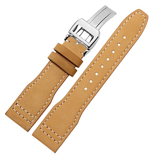 HSPTR 22 mm Uhrengruppe aus hochwertigem Leder für IWC IW326201 / IW377701 Big Series Pilot Series, Original-Streifen, 22mm, Achat von HSPTR