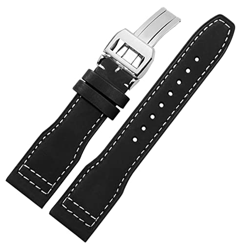 HSPTR 22 mm Uhrengruppe aus hochwertigem Leder für IWC IW326201 / IW377701 Big Series Pilot Series, Original-Streifen, 22mm, Achat von HSPTR