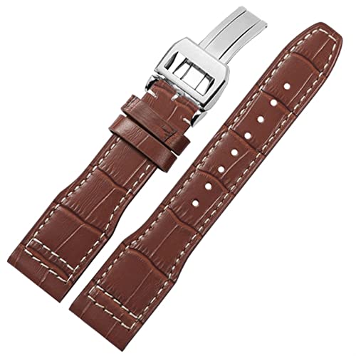 HSPTR 22 mm Uhrengruppe aus hochwertigem Leder für IWC IW326201 / IW377701 Big Series Pilot Series, Original-Streifen, 22mm, Achat von HSPTR