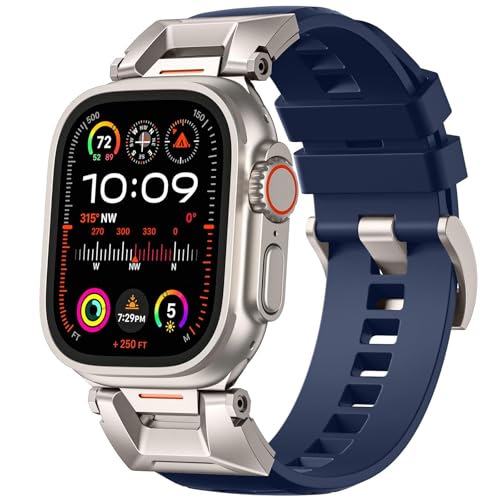 HSPTR Armband für Apple Watch Ultra 2 / Apple Watch Ultra für Herren, weiches, robustes Sportarmband, Ersatzband für iWatch Ultra 2, 49 mm, Einheitsgröße, Achat HSPTR Armband für Apple Watch Ultra 2 / Apple Watch Ultra für Herren, weiches, robustes Sportarmband, Ersatzband für iWatch Ultra 2, 49 mm, Einheitsgröße, Achat von HSPTR