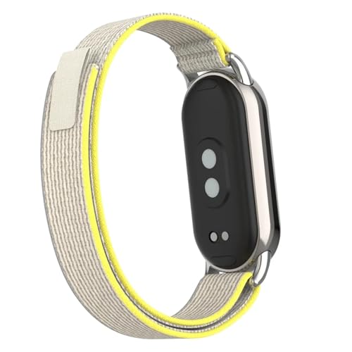 HSPTR Atmungsaktives Nylon-Armband für Xiaomi Mi Band 8 9, Sportarmband, Metallkopfpartikel, Sommer-Ersatzgürtel, Zubehör, For Mi Band 8, Achat von HSPTR