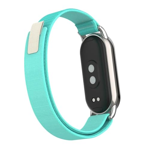HSPTR Atmungsaktives Nylon-Armband für Xiaomi Mi Band 8 9, Sportarmband, Metallkopfpartikel, Sommer-Ersatzgürtel, Zubehör, For Mi Band 9, Achat von HSPTR