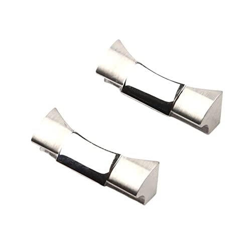 HSPTR Für Rolex-Silikonarmband aus 316L-Edelstahl mit Vollkorn 20 21 mm(Silver,20mm) von HSPTR