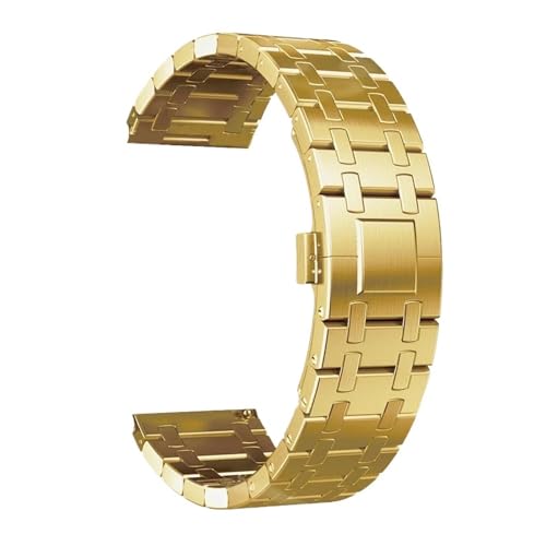 HSPTR Luxuriöses Edelstahlarmband für Galaxy Watch 5 Pro, 40/44 mm, 42/46 mm, für Huawei GT 2/3 Pro, Metallarmband, 20 mm, 22 mm, 22 mm, Achat von HSPTR