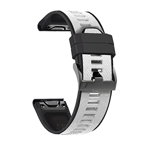HSPTR Silikon-Uhrenarmband für Fenix 6X, 6 Pro, 5X, 5 Plus, 3HR, D2, Tactix, Delta, Enduro, Schnellverschluss-Armband, 22 mm, 26 mm, 26mm Fenix 3 HR D2, Achat von HSPTR