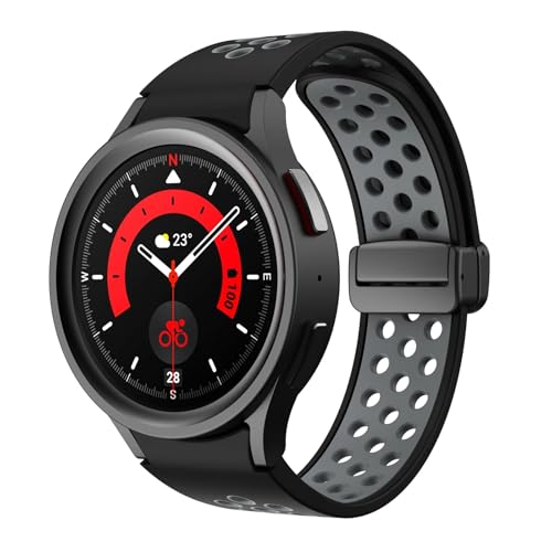HSPTR Silikonarmband für Samsung Galaxy Watch 6 Classic, 43 mm, 47 mm, 5Pro, 45 mm, Magnetschnalle, Armband für Galaxy Watch 6, 5, 4, 40 mm, 44 mm, Watch 4Classic 42 46, Achat HSPTR Silikonarmband für Samsung Galaxy Watch 6 Classic, 43 mm, 47 mm, 5Pro, 45 mm, Magnetschnalle, Armband für Galaxy Watch 6, 5, 4, 40 mm, 44 mm, Watch 4Classic 42 46, Achat von HSPTR