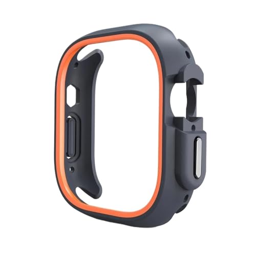 HSPTR TPU-Abdeckung für Apple Watch Ultra Case 42 mm 46 mm 49 mm 44 mm 45 mm 41 mm Schutzhülle aus PC-Stoßfänger für IWatch Series10 9 8 7 6 Se 5 4(BO,Series 10 42mm) von HSPTR