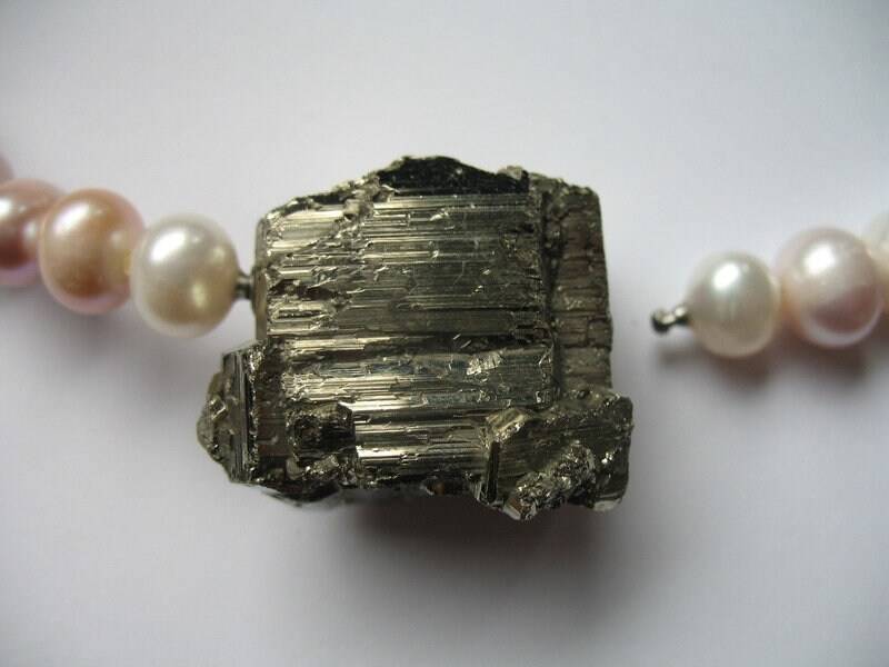 Wechselmechanik Schloss Natur Pyrit von HSSSchmuckSchmiede